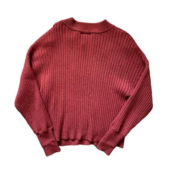 POOF Ribbed Auburn Sweater Size Large - Picture 2 of 4